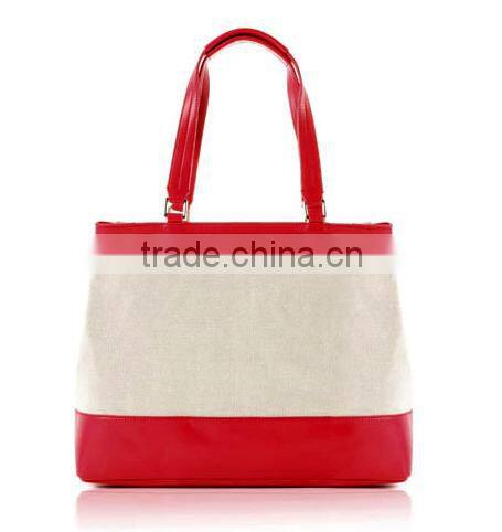 2016 eco friendly plain white cotton tote bag cotton canvas bag for shoping beach handbag