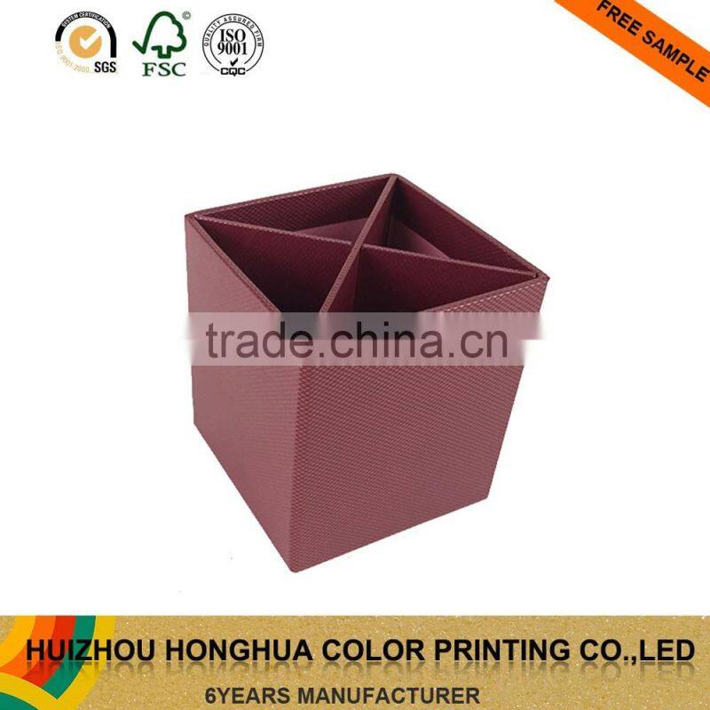 Paper Pencil Holder Square Box Cardboard for Pencil Package Stationery Holder