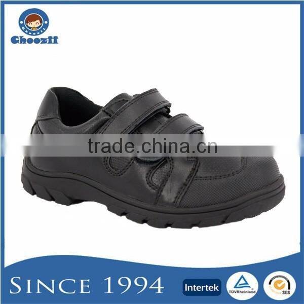 OEM Welcomed Breathable Mesh Lining Black Action Shoes for Kids
