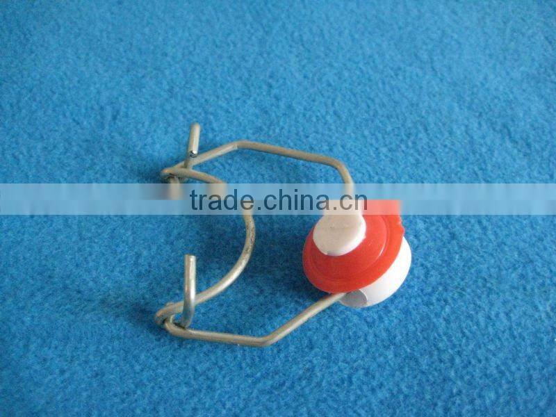 glass bottle with metal clip and plastic lid