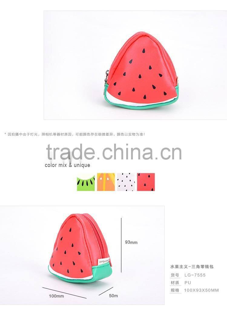 creative coin pouch PU fruit design lovely coin case small pouch
