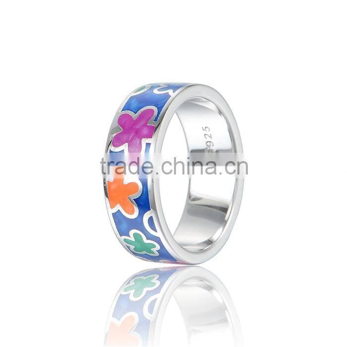 2016 Warmly Colorful Design Value 925 Silver Ring