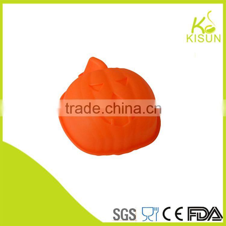 pumpkin shape silicone material cake mould