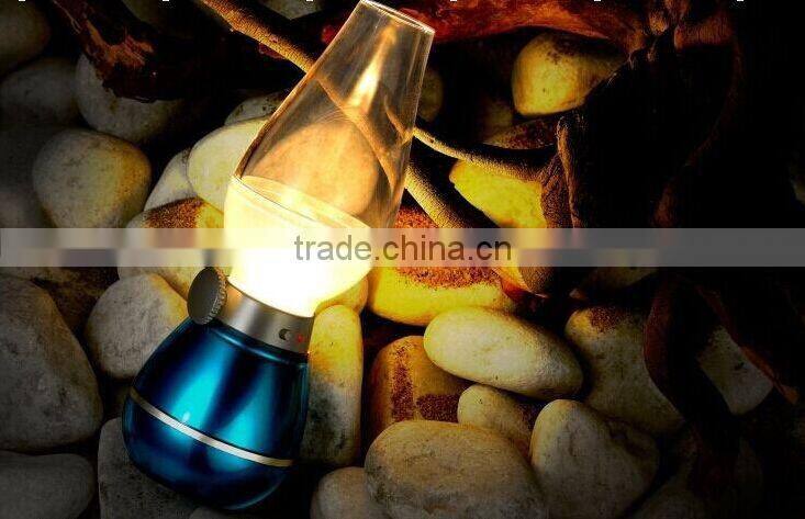 Blowing Control Lamp Kerosene Lamp,USB Powered Charging Kerosene Nostalgia Oil Lamp Design