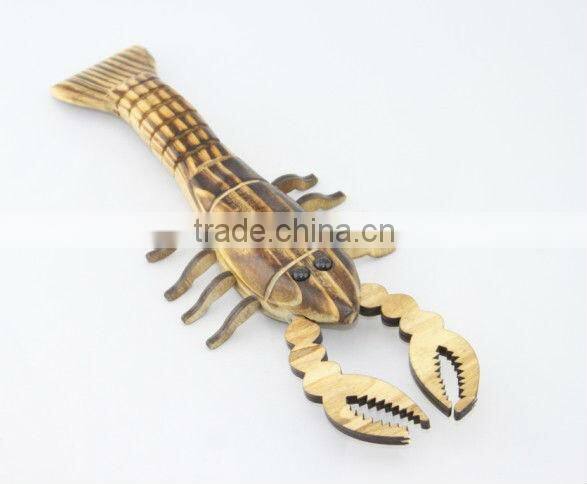 Painted wooden craft animals