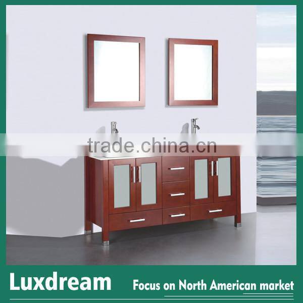 Chinese wooden bathroom vanity cabinet espresso finish for Ameriacn