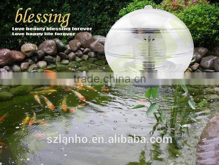new Solar 7 Color LED Floating Lights Ball Pond Pool Outdoor Path Landscape
