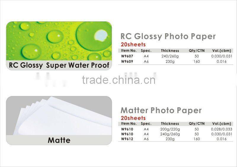 RC Glossy Photo Paper