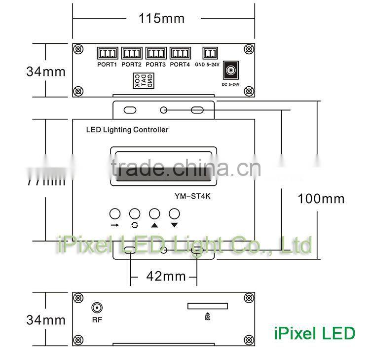 led lighting edit softwre master and slave control controller