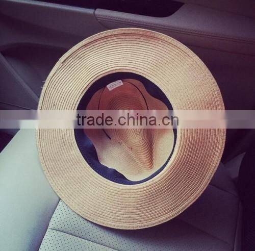 2016 wholesale latest design colombian straw hat factory original fashion ladies promotional straw hat