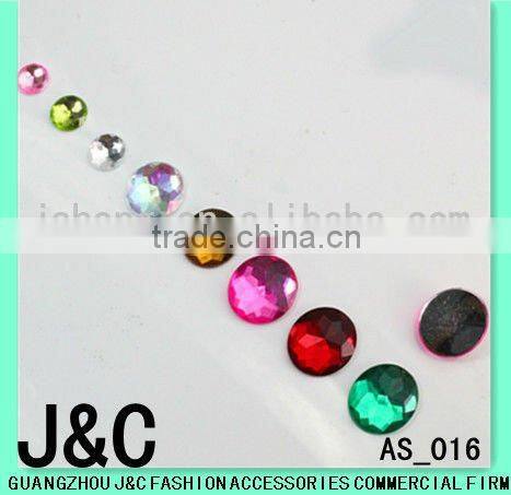 garment accessories crystal round shape acrylic stone