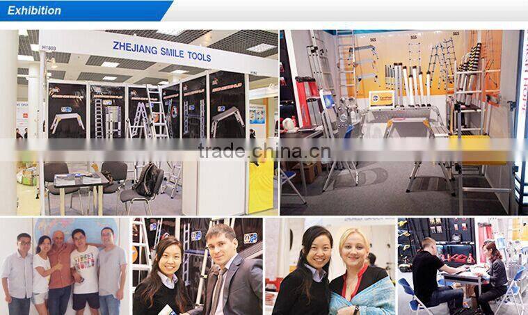 telescopic retractable step ladder with en131 ML-1001D