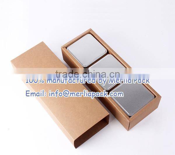 Recycled Natural Kraft Paper Tea Board Box Assortment Tasty Flavor Decaf or Regular Teabags Boxes