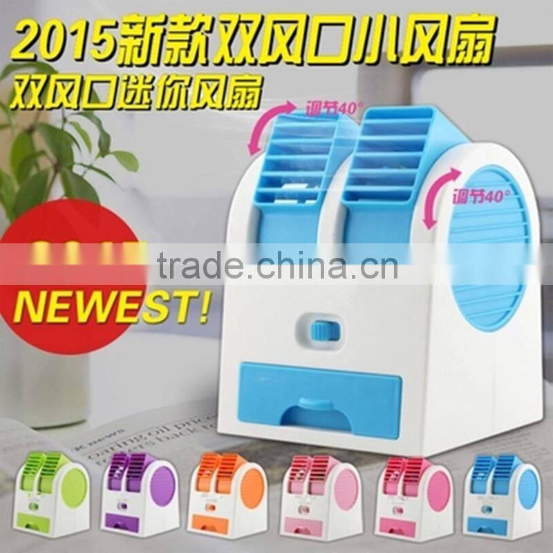 NEWEST 2 Outlet Portable Mini USB Fan DC 5V