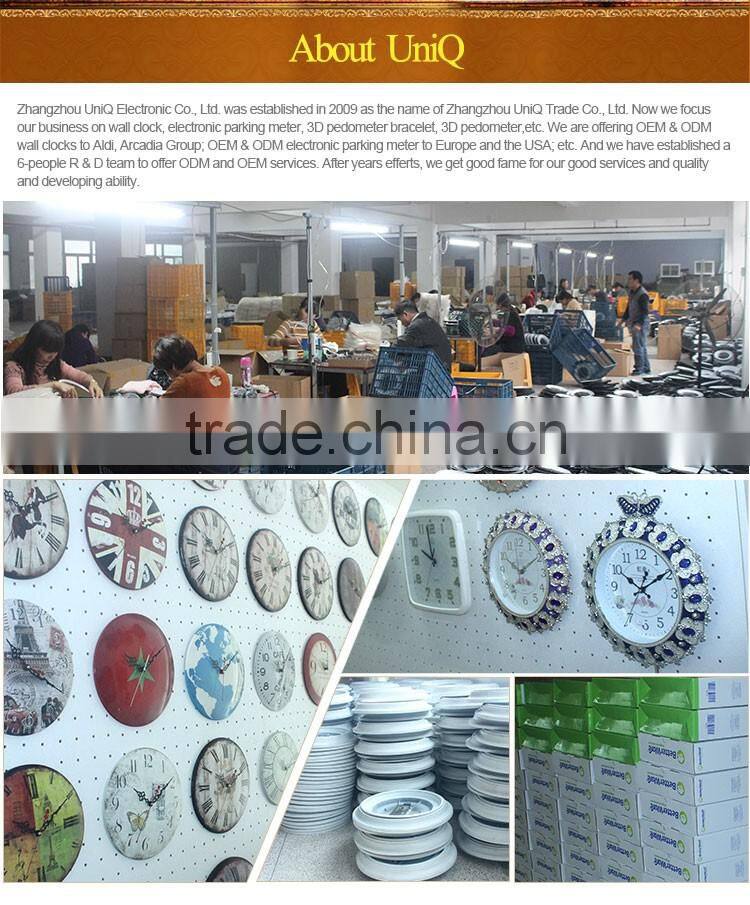 12 Inch Round Manufacturer Supply MDF Wood Wall Clock