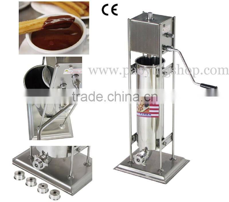 (2 in 1) Commercial Use Manual Spanish 7L Churro Machine + 1L Churros Filling Machine