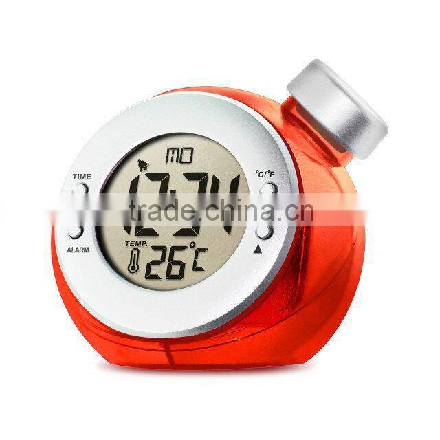 New arrival!! Temperature function water powered thermometer desk clock