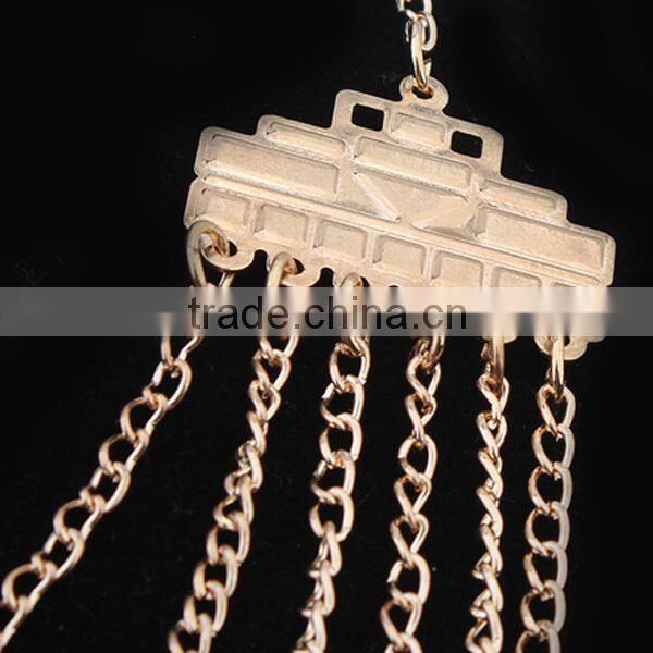 Factory price beautiful gold plated pendants chain necklace