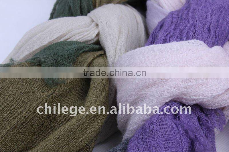 wool crinkle scarf