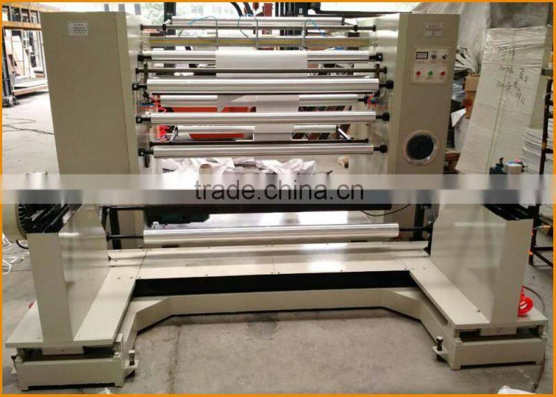 YDF-FQ Vertical type Automatic plastic PVC PET BOPP film Paper Roll slitting and rewinding machine with flat knife