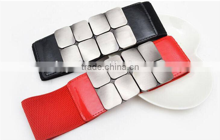 2016 wholesale fashion metal belt /women fashion belt /black