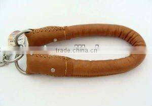 Stylish Strong Padded Genuine Leather Dog Chain Leashes