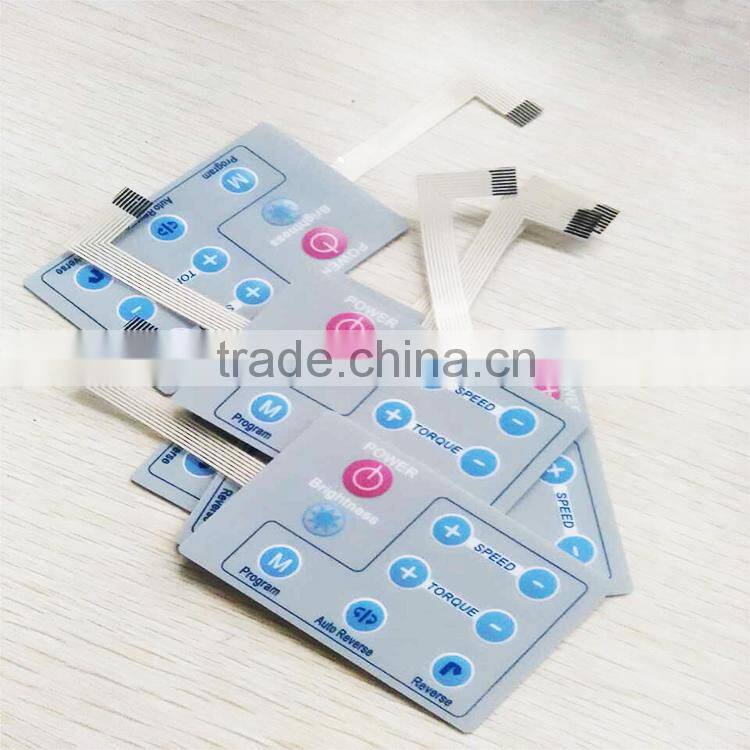 Printed Tactile Membrane Switch Keypad With Flexible Circuit