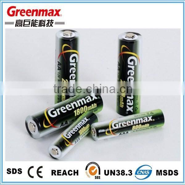 Rechargeable Nimh Battery AA 800mah 1.2V