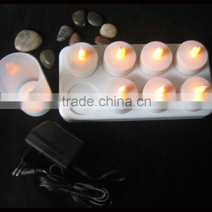 8pcs Rechargeable LED Candle holder