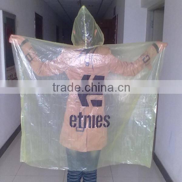 blue rain poncho/pe blue rain poncho/transparent pe rain poncho