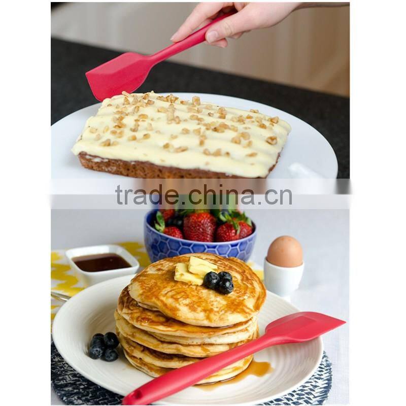 3-Piece Silicone Spatula Set - 2 Large & 1 Small Heat Resistant Cooking Utensils