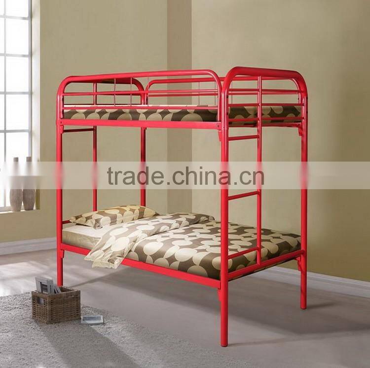 China supplier hot selling double bunk bed bedroom furniture metal bunk bed