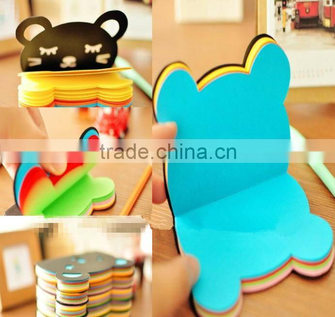 Cute Cheap Animal Shaped Cover Memo Pad/ Wholesale Blank Paper Notebook