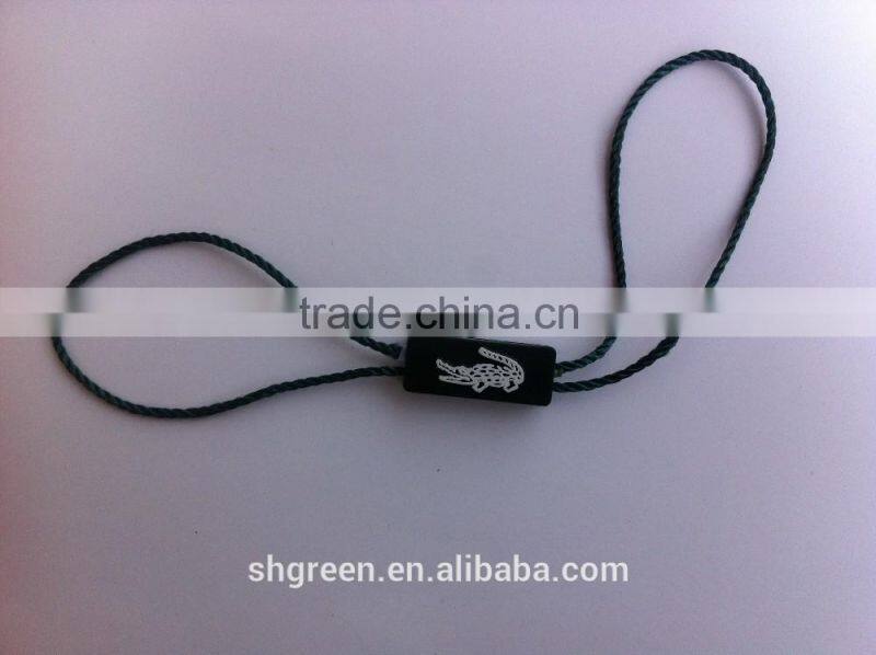 Jewelry string seal tag with siliver brand name