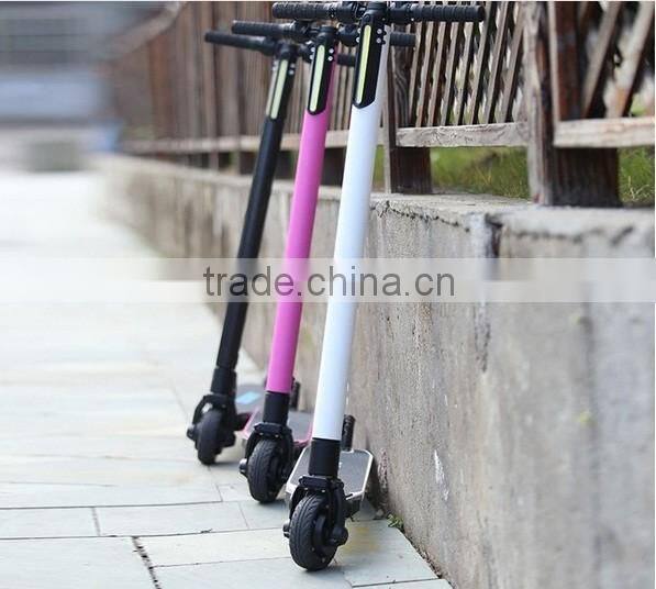 Cheap black Kick Stand Up Folding Air Two Wheel Mini Adult foot pedal kick scooter