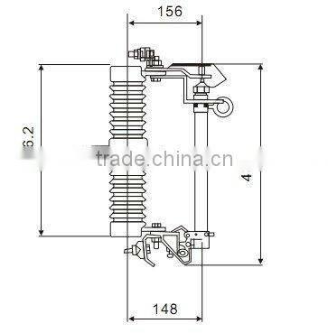 Outdoor Expulsion Drop-out Type Distribution Fuse Cutout Series