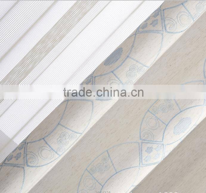 100% polyester Curtain Embroidery Fabric For Interior Window
