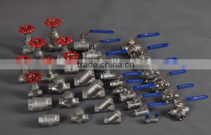 High Quality Stainless Steel Threaded 3pc Ball Valve