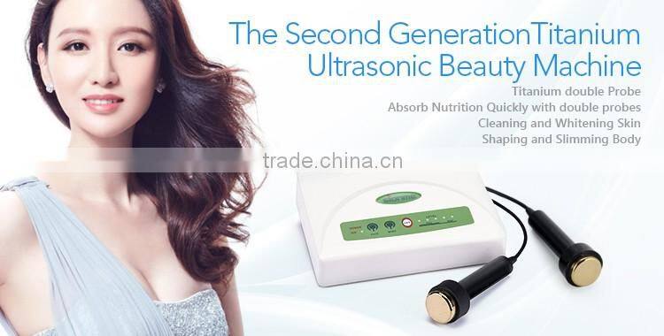 beauty equipments machine titanium ultrasonic machine for skin care