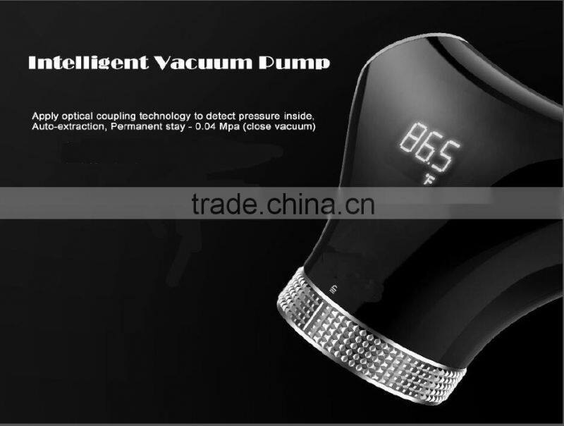 Automatic Dispenser Smart Intelligent Wine Vacuum Pump Wine Preserver With LED Temperature Showing Bar Tools Champagne Stopper