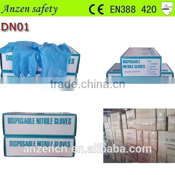 china glove factory powder free examination nitrile glove