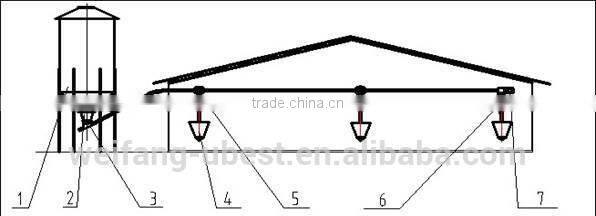 Automatic broiler farm poultry feed silo