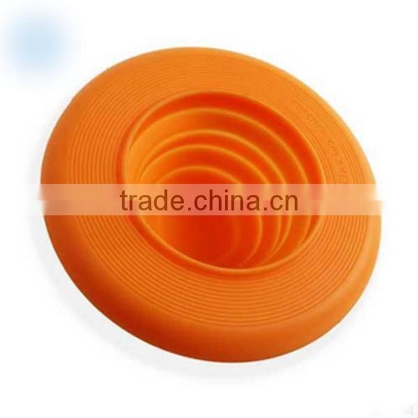 Wholesale low price frisbee premium quality dog toys silicone frisbee, environmental pet flying disk, non-toxic flying disc