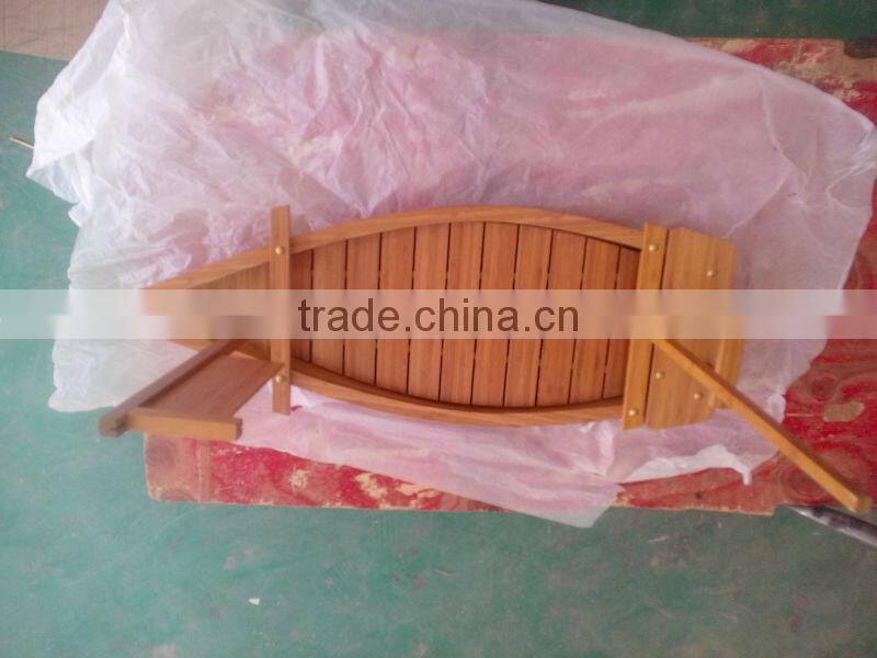 decoration sailling model wooden sushi boat