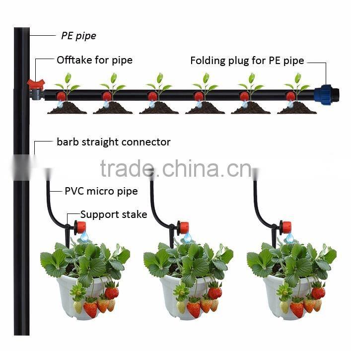 Adjustable dripper irrigation