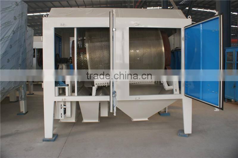 Drum type pre cleaner for corn grain maize bean