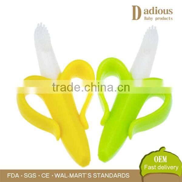 High Quality Eco-friendly Soft Silicone Banana Toothbrush