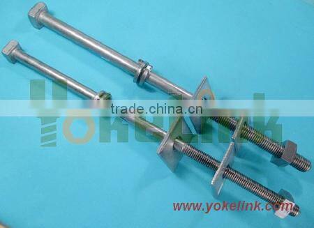 316 stainless steel square head machine bolt with nut