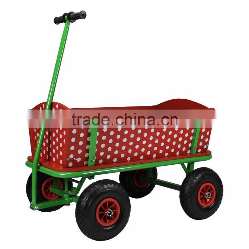 Netherlands wooden Tool Cart with colorful Printing