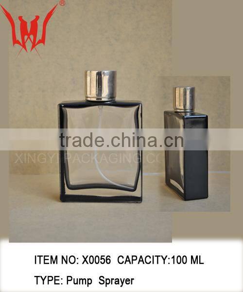 100ml North America Feature Square Glass Perfume Bottle,special craft icy bottle and clear wholesale